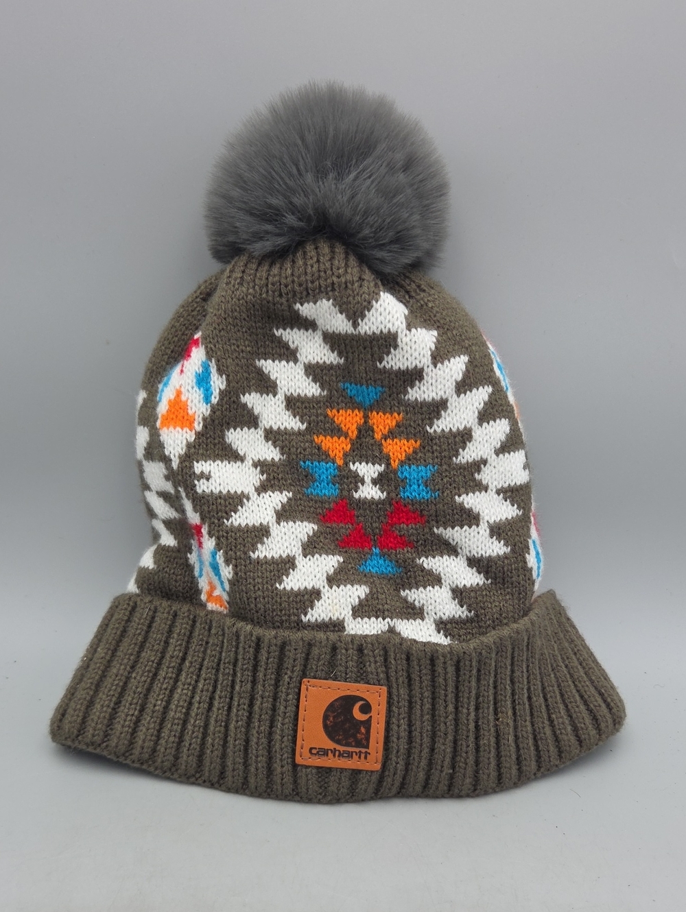 Carhartt Beanie Aztec Pom Pom